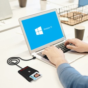 Lector de Tarjetas Inteligentes con Cable USB 2.0 ZOWEETEK, Lector de Tarjetas <span class=keywords><strong>DNi</strong></span>/CAC/IC/ID/ATM/Banco EMV ZW-12026-2 - Product Image 2