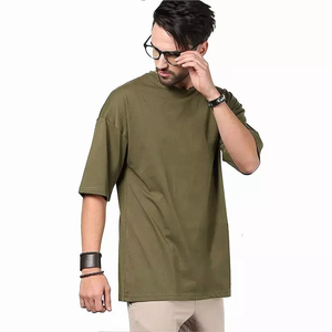 Camiseta Extra Grande de Alta Calidad 100% Algodón para Hombre, Corte Holgado, Impresión Personalizada, Camiseta Lisa de Gran Gramaje para Hombre - Product Image 4