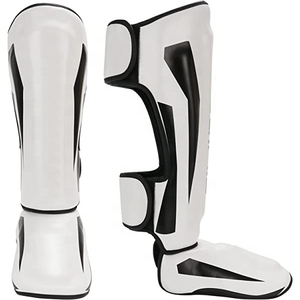 High Quality Leather Pro Gel <b>Shin</b> Instep Pads MMA Leg Foot <b>Guards</b> <b>Muay</b> <b>Thai</b> Kick Boxing Training <b>Shin</b> Pad Fully Customization - Product Image 2