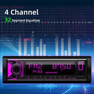Autoradio simple DIN Lecteur MP3 BT 5.1 RDS FM AM 4x50W 2V <span class=keywords><strong>RCA</strong></span> 32Bandes EQ Voix APP SWC 7RGB USB AUX Télécommande Multi-contrôle - Product Image 3