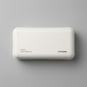 Caja Farmacéutica de Pulpa Moldeada al por Mayor, Logotipo Minimalista en Relieve, Embalaje Biodegradable y Sostenible para Inserto de Botellas - Product Image 3