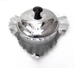 Récipient de stockage de beurre Design antique Accessoires de table et de salle à manger Argenterie Beurrier en acier inoxydable - Product Image 5