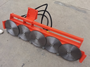 Cabezal de Corte para <span class=keywords><strong>Tractor</strong></span>, Cortadora de Árboles, Ancho de Corte de 1100 mm/1400 mm, 3/4 Hojas de Sierra - Product Image 6