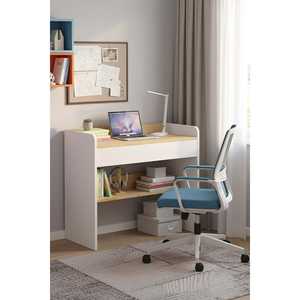 Harmony TEK ekmeceli beyaz Alma masas-Cadiz รุ่นที่มีคุณสมบัติลิ้นชัก - Product Image 3