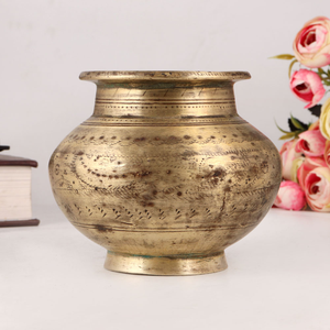 Lota Kalash en laiton indien, article de Pooja, en métal moulé, pour cérémonies religieuses, maison, hôtel, bureau, vente en gros, prix direct usine - Product Image 3