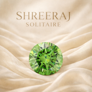 Diamant de laboratoire rond vert vif fantaisie exclusif de 1,00 ct, clarté VS1, type CVD 2A, certifié IGI, taille idéale pour bijoux de luxe - Product Image 3