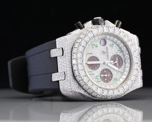 Reloj de Lujo con Movimiento de Cuarzo, Estilo Hip Hop, Esfera Analógica Personalizada, Diseño Moderno, Probador de Diamantes VVS, Nuevo Moissanita de Alta Gama - Product Image 2