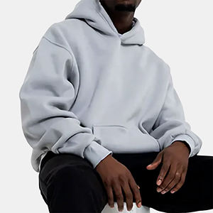 600Gsm Haute Qualité 100% Coton Boxy Fit Hoodies Fabricants Surdimensionné French Terry Fleece Cropped Heavyweight Hoodie - Product Image 2