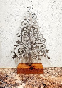 Fantaisie acier décoratif arbre de noël de haute qualité suspendu et dessus de table pour hôtel fête maison jardin décor arbre de noël 2025 - Product Image 2