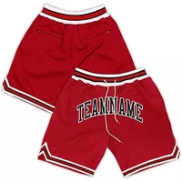 Pantalones Cortos de Baloncesto Unisex Personalizados con Estampado, de Secado Rápido, Antibacterianos, Transpirables, de Malla, 100% Poliéster, Cintura Elástica, Color Negro