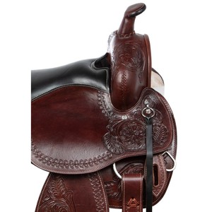 Prix de gros disponible, dernière selle de dressage occidentale portable, cuir véritable, siège souple, options personnalisables - Trident - Product Image 6