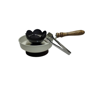 Brûleur d'encens en fer de style arabe, ornement de décoration pour la maison, mini couvercle d'aromathérapie ajouré en forme de feuille de Ginkgo, 100% naturel - Product Image 2