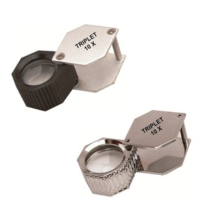 Lupa Jipsy de 20.5mm con Acabado Dorado, Diseño de Corte de Diamante, Lupa Triple para Joyería, Visor de Diamantes y Piedras Preciosas - Product Image 6