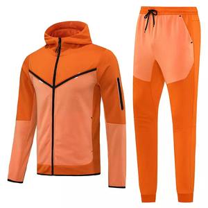 Men Windbreaker Tracksuit Zipper Hoodie & <b>Trousers</b> Two Piece Sets Sportswear Breathable Light Weight Casual Tracksuit Men - Product Image 1