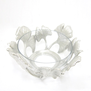 Bol en métal en aluminium plaqué cuivre en forme de feuille Plats et assiettes classiques pour la maison Hôtel moderne Restaurants Bol décoratif de table - Product Image 6