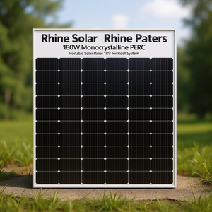 Panneau solaire portable monocristallin PERC Rhine Solar 180W 18V pour système de toiture - Product Image 3