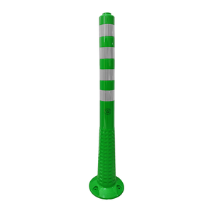 Green 100 X 8 cm TPE Delineator with <b>Socket</b> for Traffic Warning Products - Product Image 1