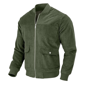 Chaqueta bomber personalizada para hombre, abrigo cortavientos ligero con bolsillo, chaquetas a prueba de viento acolchadas informales para primavera y otoño - Product Image 4