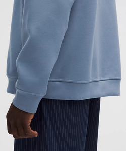 Vente en gros 100% coton sweat-shirt à épaules tombantes Quater Zip hommes personnalisé léger surdimensionné blanc broderie sweat à capuche - Product Image 6