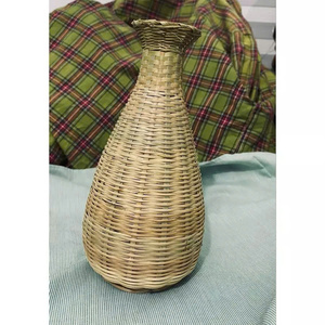 Cao tre Bình Hoa Handmade tre tự nhiên trang trí bình cho hoa khô Home Bảng hiển thị - Product Image 3