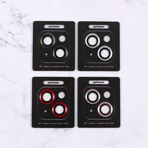 Protection d'objectif d'appareil photo pour iPhone, en verre, anti-rayures, dureté 9H, clarté HD, multicolores - Product Image 5