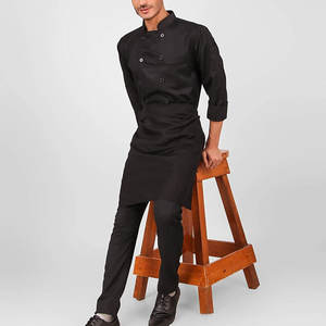 Uniforme de Chef Moderno de Manga Larga Personalizado al por Mayor de Buena Calidad, Color Personalizado, Ropa de Trabajo para Hombre, Tejido de Poliéster/Algodón - Product Image 2