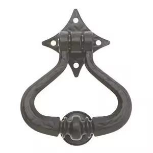 Aldaba de puerta de Metal tradicional, acabado de latón Vintage, decoración de puerta delantera, entrada de Villa para el hogar, manija de anillo duradera, Hardware - Product Image 4