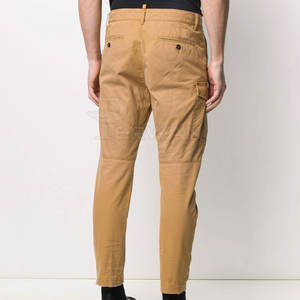 Meilleur prix Pantalon cargo pour homme avec taille haute léger style décontracté motif droit pour adultes Streetwear - Product Image 3