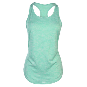 Débardeur de sport pour femme en tissu tricoté respirant à séchage rapide, couleur unie, polyester, pour la salle de sport/le yoga - Couleurs personnalisées, logo, service OEM - Product Image 1
