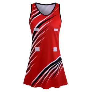 Custom Girl Netball Dress Sublimation Women Netball Uniform Skorts da Golf atletico da donna gonna leggera a pieghe con tasche