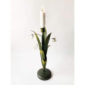 Juego de 3 Portavelas de Tulipanes, Soporte de Hierro para Velas de Pilar, Centro de Mesa Moderno y Lujoso para Bodas y Eventos, Decoración del Hogar - Product Image 4