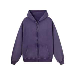 Wholesale Heavyweight 420 Gsm acid wash Hoodies Custom logo <b>Men</b> Distressed Over Sized Blank Acid Vintage Washed Hoodie OEM - Product Image 3