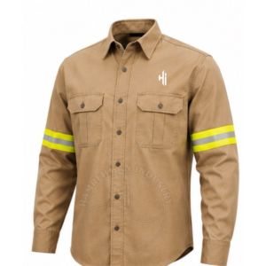 Welding fr <b>Shirt</b> Heavy Duty <b>Flame</b> Resistant Washable Long Sleeve Fr Working Clothing Cotton fr Promotion100% Cotton - Product Image 1
