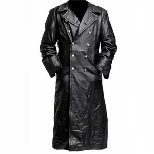 <b>Men</b> Steampunk Faux Leather Vintage <b>Jacket</b> Medieval Trench Coat Long Outwear Winter <b>Gothic</b> Windbreaker Motorcycle Halloween Stage - Product Image 4