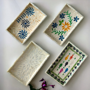 Plateau de service rectangulaire écologique Plateau fait main du Vietnam pour la cuisine, la décoration de table, les cadeaux ou le service en chambre - Product Image 3