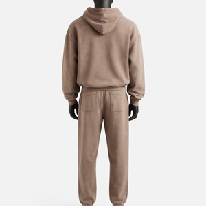 Conjunto Deportivo Personalizado para Hombre en Felpa – Sudadera con Cremallera y Pantalones Jogger, Mezcla de Algodón y Poliéster, OEM ODM, Traje Deportivo Informal para Gimnasio y Entrenamiento - Product Image 2