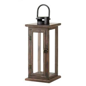 Custom Design Metal and <b>Wooden</b> Candle <b>Lantern</b> for Home Living Room Tabletop Decor Brown Color Hanging <b>Lanterns</b> - Product Image 5