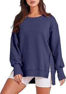 Sudadera con Capucha Casual para Mujer, Otoño 2023, Personalizada, Transpirable, Talla Grande, Cuello Redondo, Manga Regular, Tejido de Punto, Spandex/Algodón - Product Image 5