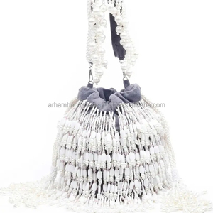 Bolsos potli elegantes, bolsos potli de inspiración vintage, bolsas potli con acabado antiguo para niñas, bolso de mano de noche DE ARTESANÍA DE LUJO - Product Image 1