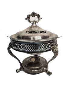 Fournitures pour hôtels, chauffe-plats en cuivre, plat de bonne qualité, fait à la main, plat de cuisine design, chauffe-plats décoratifs classiques et élégants, vente en gros - Product Image 4