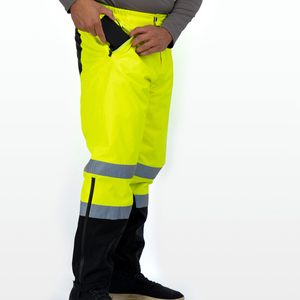 Durable <b>Hi</b> <b>Vis</b> Safety Pants Reflective Men's Working Wear <b>Trousers</b> Flash Reflect Stripe Heavy Duty Work wear Pants - Product Image 6