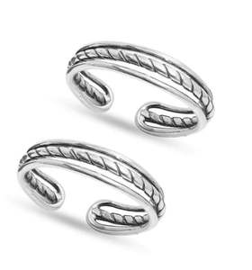 Anillos de Punta Retro clásicos de Plata de Ley 925, patrón de giro hueco, moda de verano ajustable abierta para mujer, otro estilo - Product Image 1