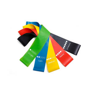 Bandes de résistance en tissu polyester élastique lourd, durables, portables, pour l'entraînement à domicile, le yoga, l'étirement, le Pilates, pour la salle de sport - Product Image 4