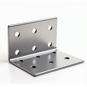 Perforated <b>Plate</b> Angle ETA-8/165 60 X 60 X 60 mm with 18 S. 2.5 mm Holes Storage Holders & <b>Racks</b> Pack of 50 - Product Image 3