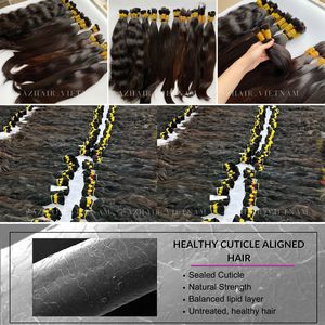 Raw Hair One Single Donor Bulk for Bleaching and Dyeing Vietnamese Raw Human Hair No Shedding Bulk Hair <b>Extensions</b> <b>Cheap</b> Price - Product Image 2