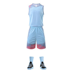 Maillot de basket-ball de qualité supérieure, ensembles de basket-ball imprimés par sublimation, uniformes de basket-ball OEM personnalisés pour hommes - Product Image 1
