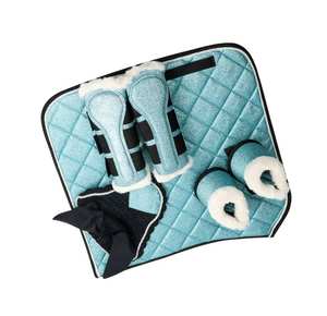 Complete Horse Riding Accessories Set with Glitter Saddle Pad Boots and Ear <b>Net</b> by TARIQ MFG CO - Product Image 6