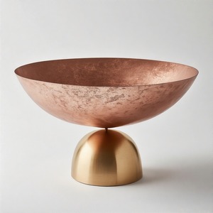 ชามอาหารตราหงอนสีทองทรงกลมออกแบบได้ตามต้องการสำหรับใช้ตกแต่งบ้านโรงแรมงานแต่งงาน - Product Image 3