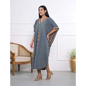 เดรสแขนกุดผ้าฝ้ายพิมพ์ลายระบายระบายความยาวถึงพื้นสำหรับวันวาเลนไทน์ - Product Image 6