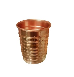 mule <b>Coffee</b> Mugs Metal Cup High Quality 100% Hammered round handle set of 4 Pure Copper Cup Moscow Mule Mug For Drink ware Mugs - Product Image 6